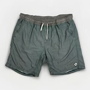 Vuori Kore Shorts Lined 7" Athletic Pockets Drawstring Green Men's Size 2XL
